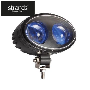 Strands Trucklampa 10-100V 8W blå LED