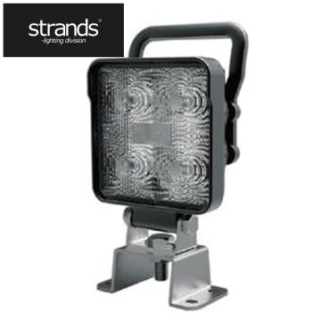 Strands Arbetslampa LED kvadrat 9W med handtag och integrerad switch