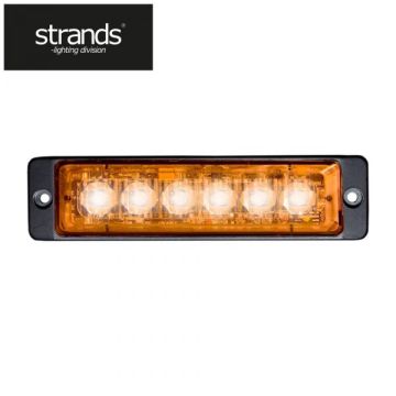 Strands Blixtljus Slim 12-24V 6LEDx3W IP68 ECE/R65 godkänd