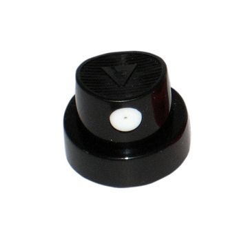 Spraymunstycke std. svart/vit