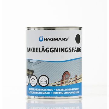 Takbeläggningsfärg svart 1 kg