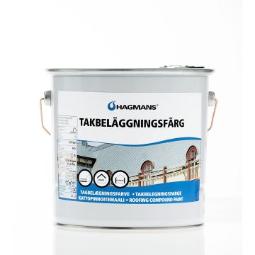 Takbeläggningsfärg svart 4 kg