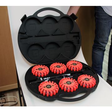 STRANDS VARNINGS-/BLIXTLJUS PUCKEN 6P,I VÄSKA